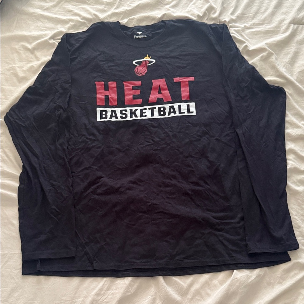 NWOT Miami Heat Basketball Long Sleeve Tee